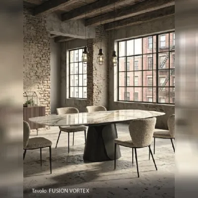 Tavolo ovale Fusion botte vortex Zamagna scontato del 30%