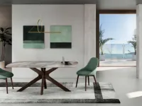 Tavolo Gemini Stones in ceramica Fisso scontato 31%