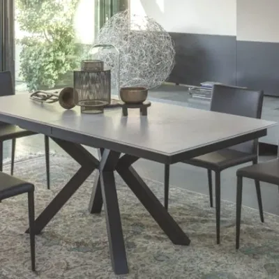 Tavolo in ceramica rettangolare Giada in gres opaco Altacom a prezzo ribassato