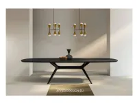 Tavolo ellittico in legno Glamour di Fratelli mirandola in Offerta Outlet