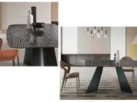 Tavolo Glass metal Md work in vetro Fisso scontato 35%