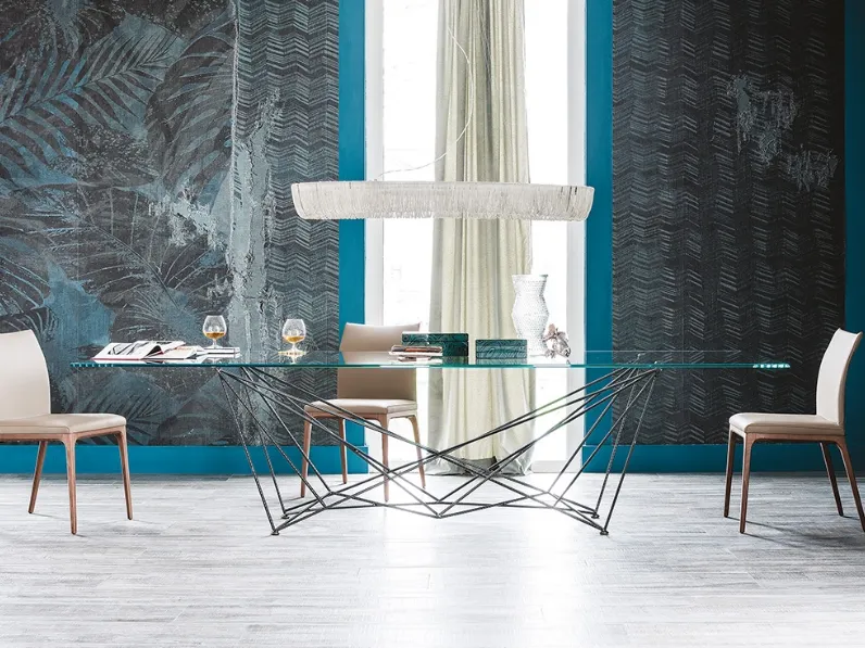 Tavolo Gordon Cattelan italia in vetro Fisso 