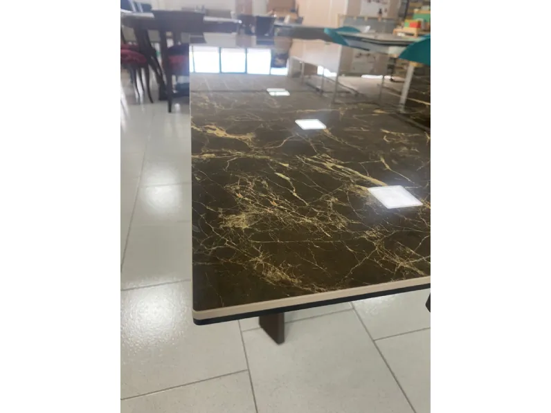 Tavolo Gress porcellanato allungabile Md work in metallo Allungabile