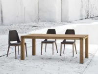 Tavolo rettangolare in legno Hirundo di Accademia del mobile in Offerta Outlet