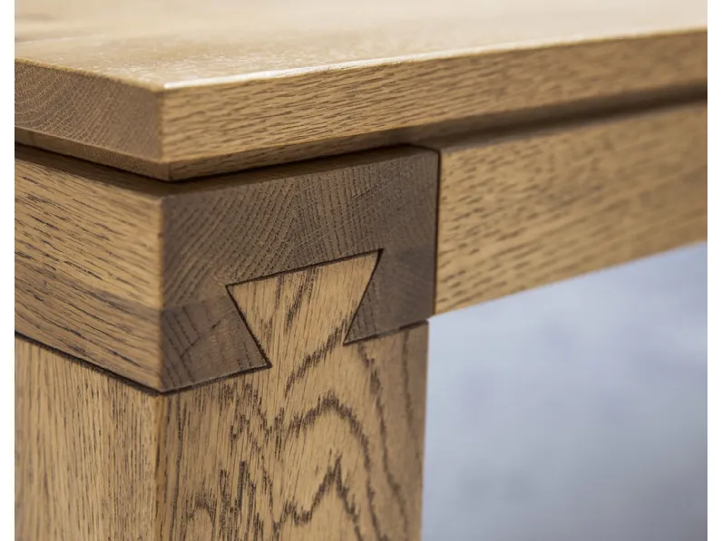 Tavolo rettangolare in legno Hirundo di Accademia del mobile in Offerta Outlet