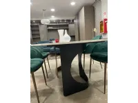 Tavolo in ceramica ovale Hole Modo10 in offerta outlet
