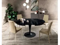 Tavolo in altri materiali ovale Eclipse Ozzio in offerta outlet