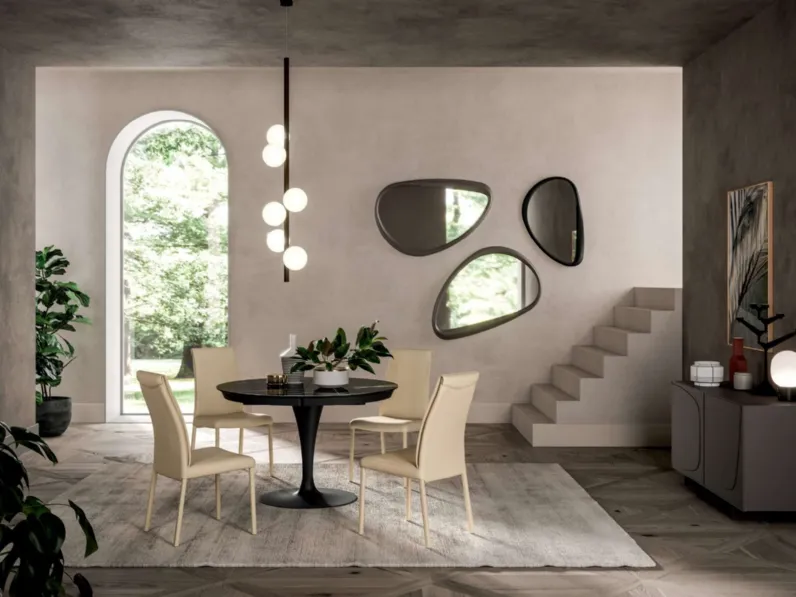 Tavolo in altri materiali ovale Eclipse Ozzio in offerta outlet