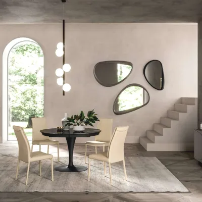 Tavolo in altri materiali ovale Eclipse Ozzio in offerta outlet