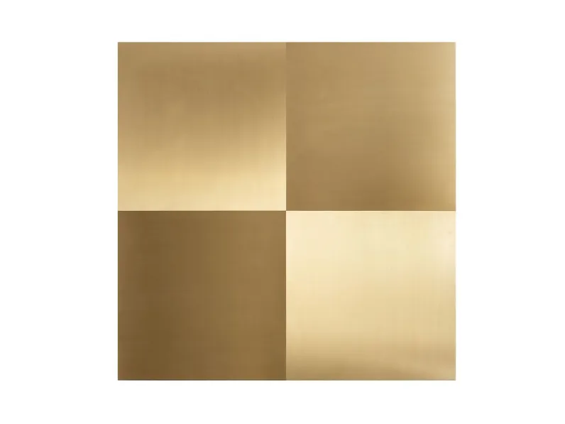 Tavolo in altri materiali quadrato Tavolo piano top ottone satinato  Md work a prezzo ribassato
