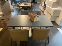 Tavolo in ceramica ellittico Elios Stones a prezzo ribassato