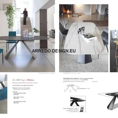 Tavolo Ragnar 606 * La seggiola in OFFERTA OUTLET -30%