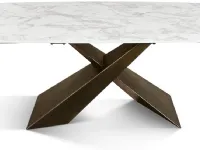 Tavolo ellittico in ceramica  theo di Collezione esclusiva in Offerta Outlet