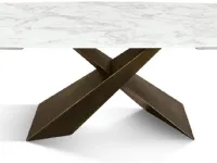 Tavolo ellittico in ceramica  theo di Collezione esclusiva in Offerta Outlet