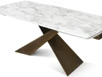 Tavolo ellittico in ceramica  theo di Collezione esclusiva in Offerta Outlet