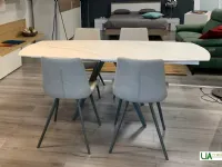 Tavolo con piano in ceramica ellittico di Target point a PREZZO OUTLET  approfittane ora!