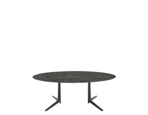 Tavolo in ceramica ovale Multiplo xl Kartell a prezzo scontato