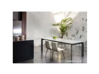 Tavolo in ceramica rettangolare Apollo Midj in offerta outlet