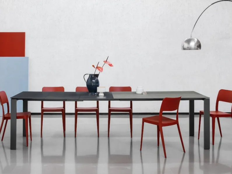 Tavolo in ceramica rettangolare Badu' xl Midj a prezzo scontato
