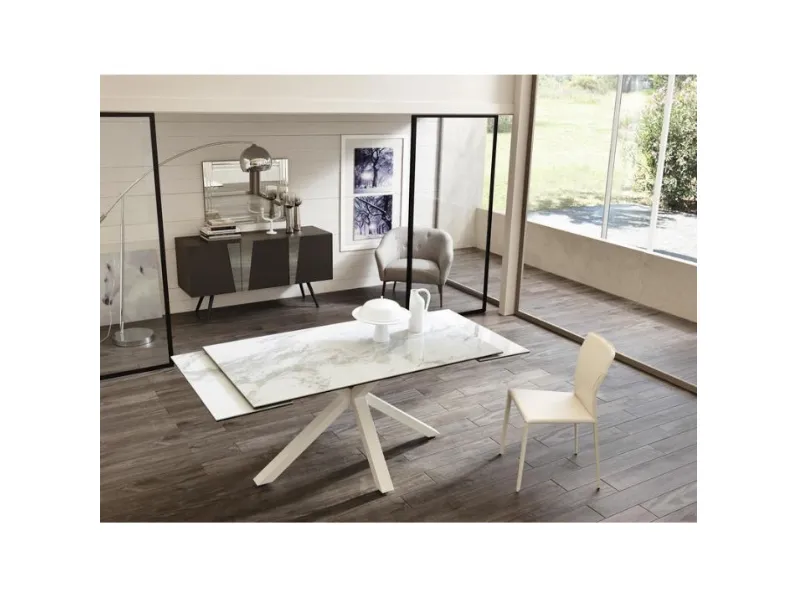 Tavolo Ceramicato om/313/mb Stones in OFFERTA OUTLET -46%