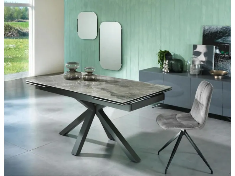 Tavolo in ceramica rettangolare Ceramico dark Cucine store a prezzo ribassato