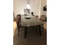 Tavolo in ceramica rettangolare Convivio Sangiacomo in offerta outlet