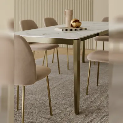 Tavolo in ceramica rettangolare Etro Bontempi a prezzo scontato