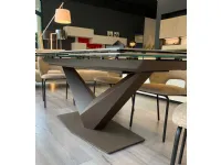 Tavolo in ceramica rettangolare Flight Zamagna in offerta outlet