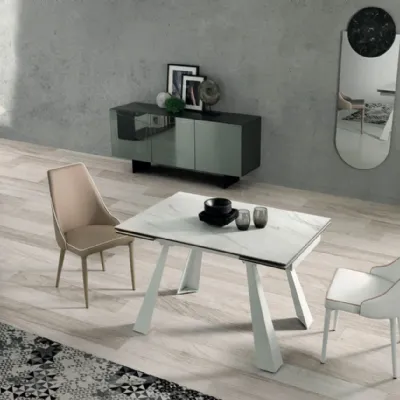 Tavolo in ceramica rettangolare Gresporcellanato pronta consegna Md work in offerta outlet