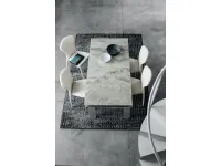Tavolo in ceramica rettangolare Hercules di mottes mobili  Artigianale a prezzo scontato