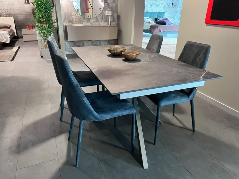 Tavolo in ceramica rettangolare Manhattan Scavolini in offerta outlet