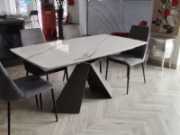 Tavolo in ceramica rettangolare Metropolis allungabile Scavolini a prezzo ribassato