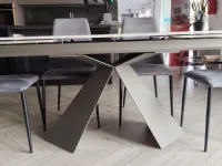 Tavolo in ceramica rettangolare Metropolis allungabile Scavolini a prezzo ribassato