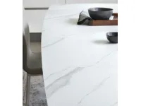 Tavolo in ceramica rettangolare Oceano Target point in offerta outlet