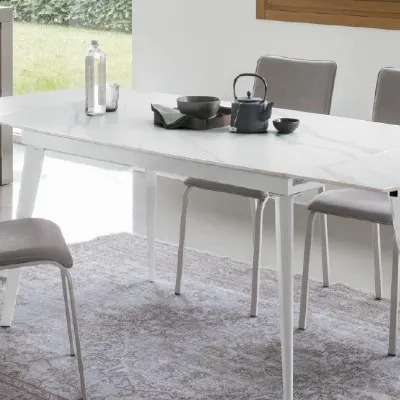 Tavolo in ceramica rettangolare Oceano Target point in offerta outlet