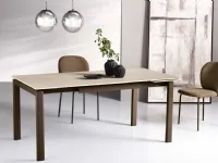 Tavolo in ceramica rettangolare Opus Capodarte in offerta outlet