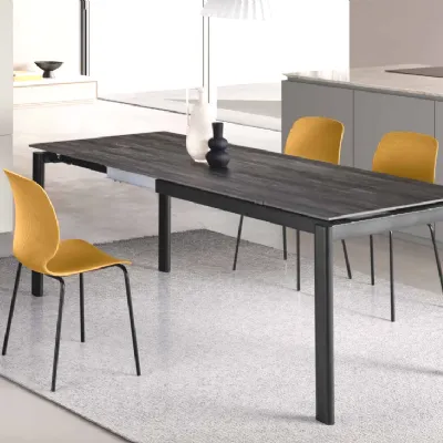 Tavolo in ceramica rettangolare Opus Capodarte in offerta outlet