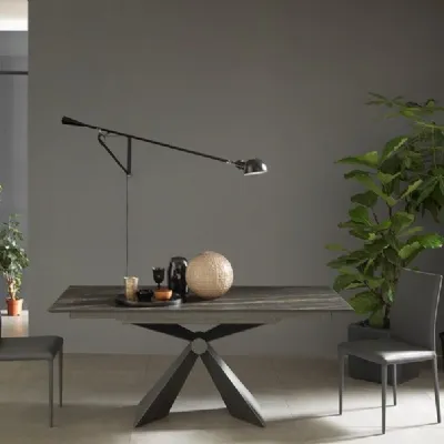Tavolo in ceramica rettangolare Sintesi Altacom in offerta outlet