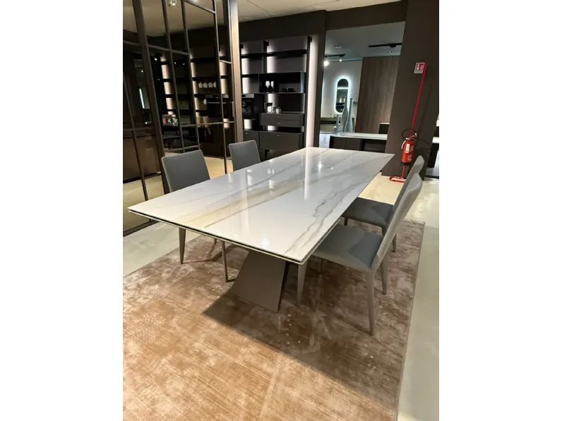 Tavolo in ceramica rettangolare Tavolo allungabile premier keramik Cattelan italia a prezzo scontato