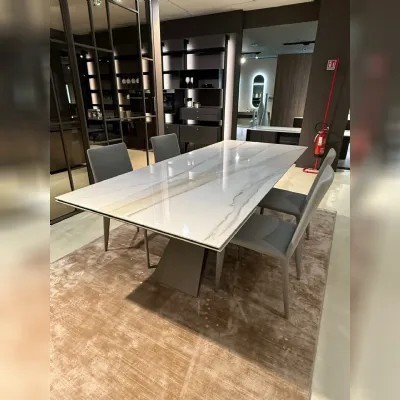 Tavolo in ceramica rettangolare Tavolo allungabile premier keramik Cattelan italia in offerta outlet