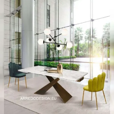 Tavolo Tempor 2062 Collezione esclusiva in ceramica Rettangolare allungabile scontato 50%