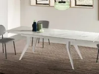 Tavolo rettangolare in ceramica Thor di Capodarte in Offerta Outlet