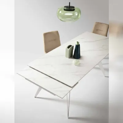 Tavolo rettangolare in ceramica Thor di Capodarte in Offerta Outlet