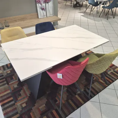 Tavolo in ceramica rettangolare Vermont Artigianale a prezzo scontato