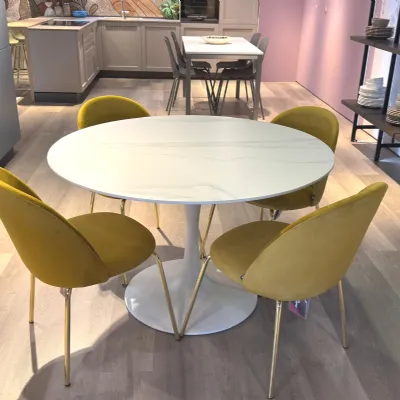 Tavolo Side Stones in ceramica Fisso scontato 20%