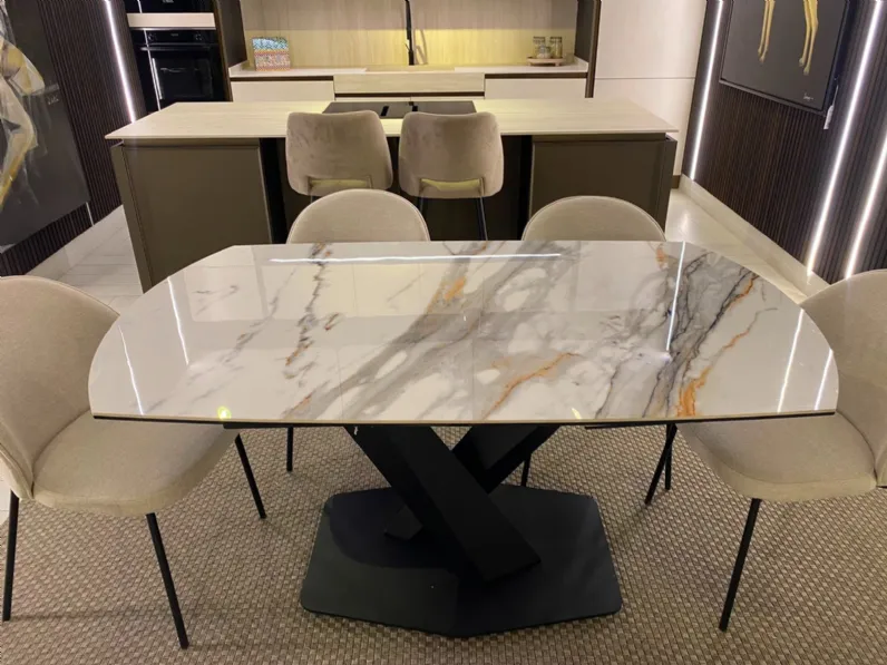 Tavolo in ceramica sagomato D9075 Collezione esclusiva a prezzo scontato