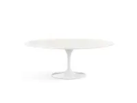Tavolo in laccato ellittico Saarinen laccato bianco Sigerico in offerta outlet