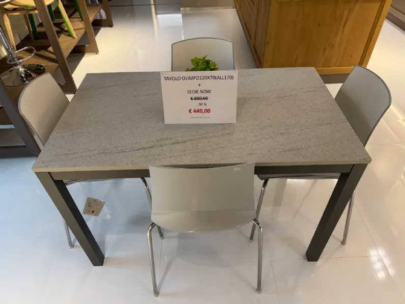 Tavolo Tavolo olimpo sedie now Veneta cucine a prezzo ribassato