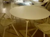Tavolo in laccato rotondo Y Jesse a prezzo ribassato