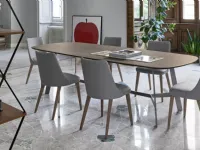 Tavolo in laminato ovale Vertigo Sangiacomo in offerta outlet